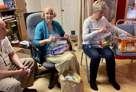 Louisville-area woman blesses Stark with purses filled with toiletries